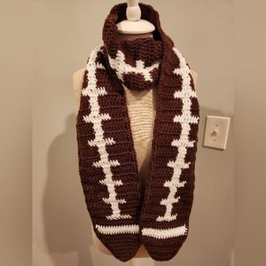 Crochet Football Scarf